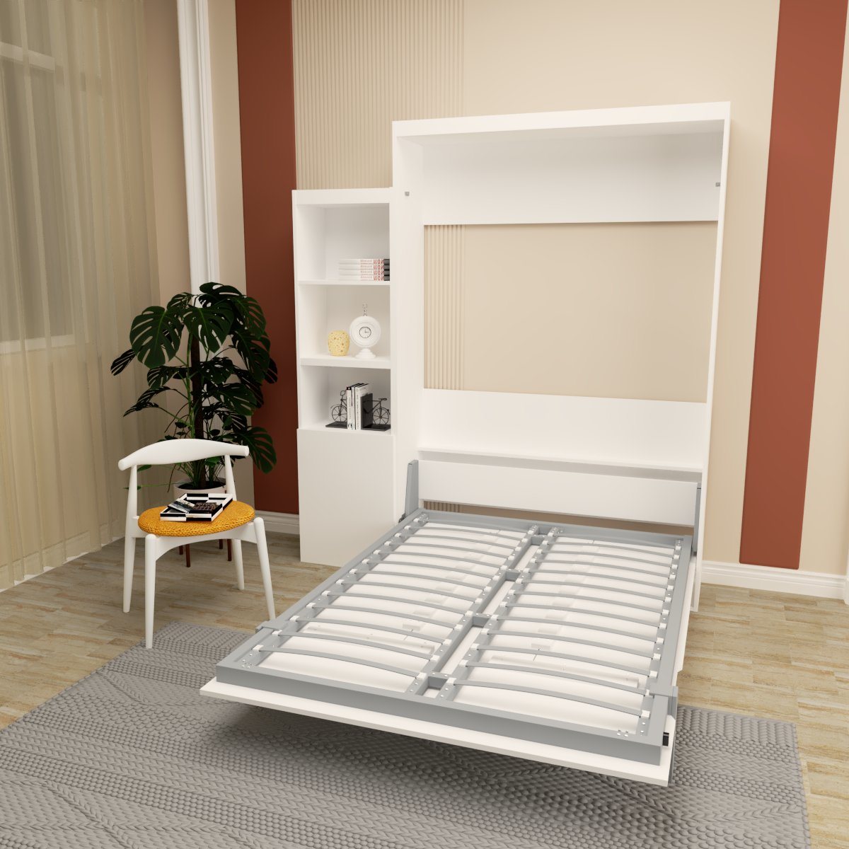 Queen Size Murphy Bed with table - Murphy Nook