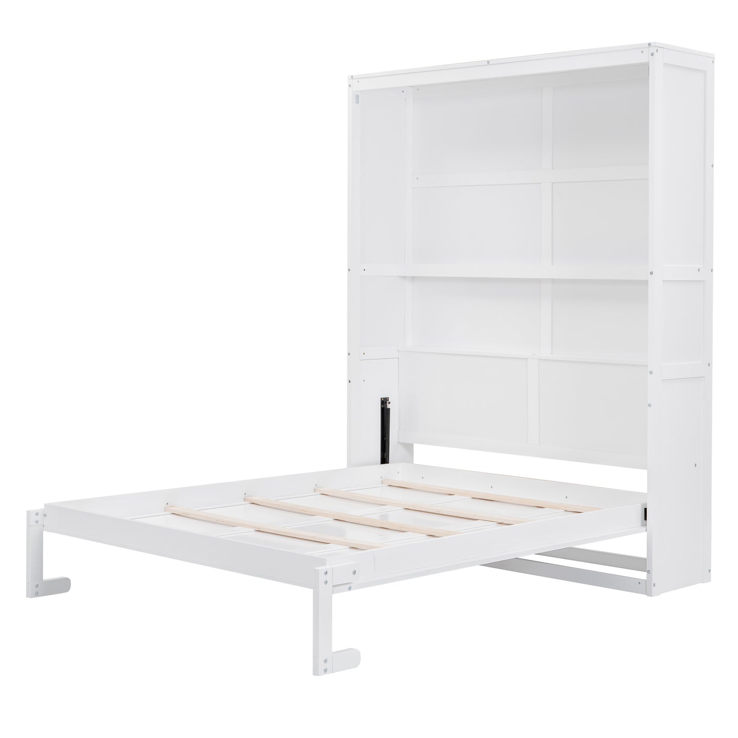 Queen Size Murphy Bed with Shelves