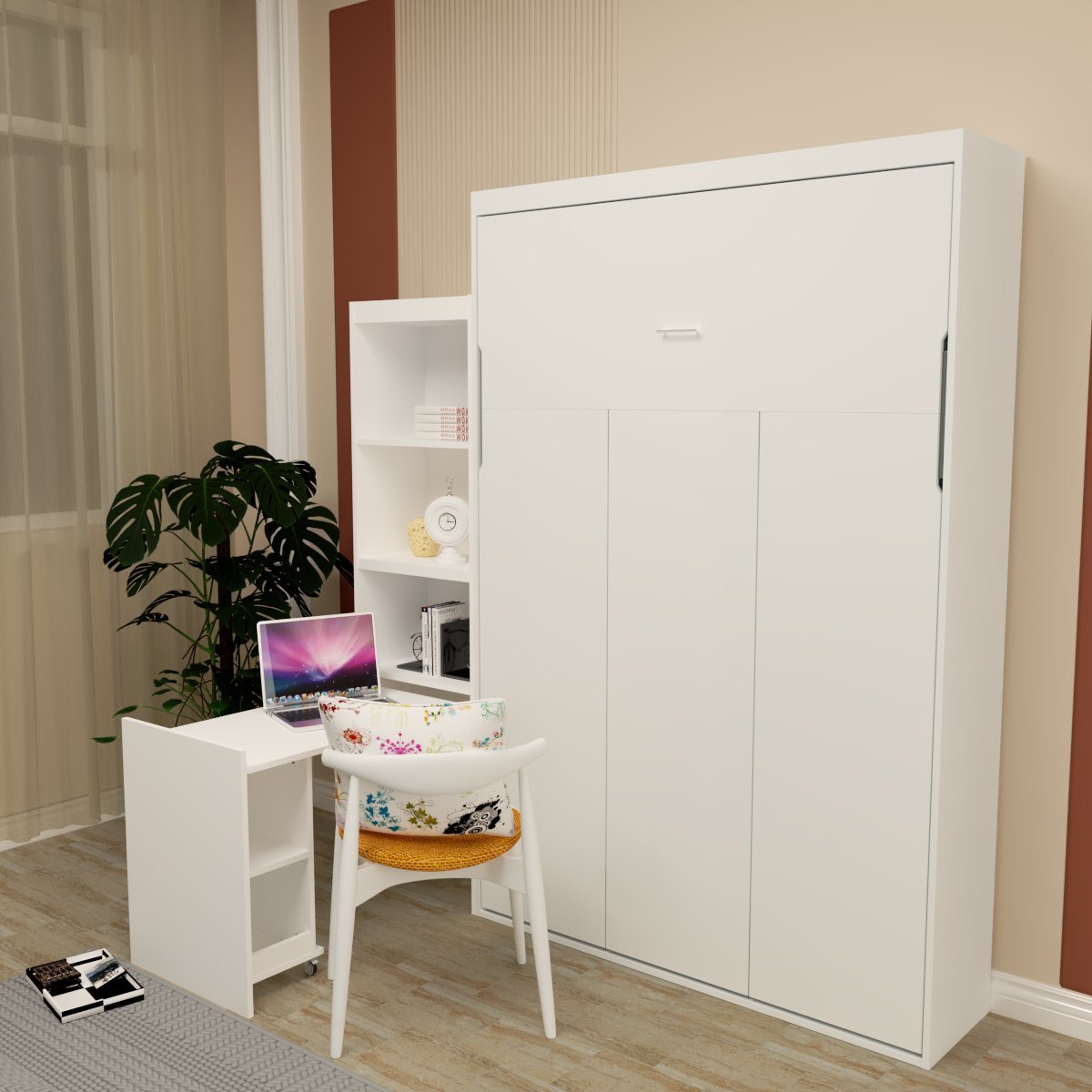 Queen Size Murphy Bed with table - Murphy Nook