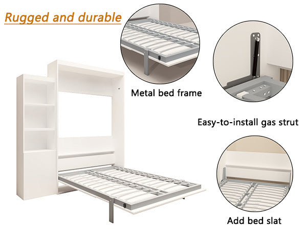 Queen Size Murphy Bed with table