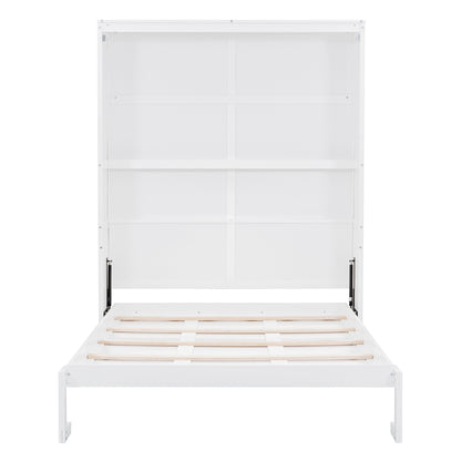 Queen Size Murphy Bed with Shelves