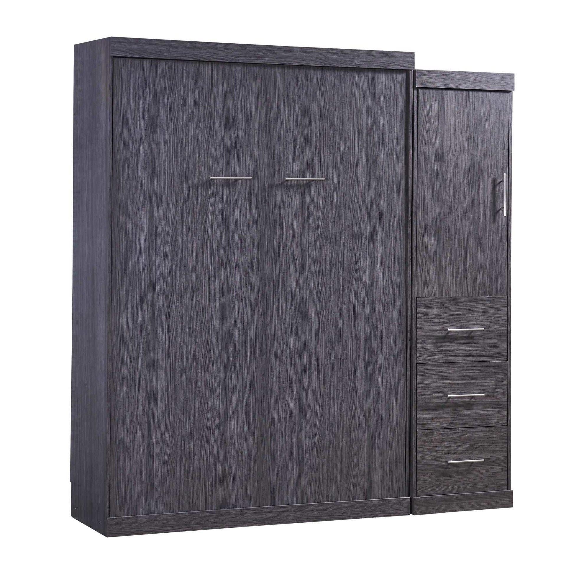 Full Size Murphy Bed with Wardrobe and Drawers - Murphy Nook