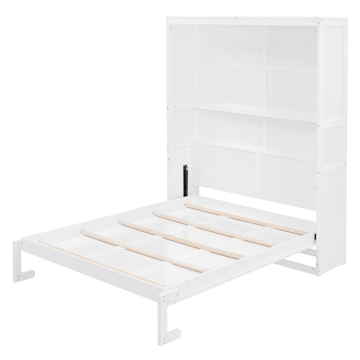 Queen Size Murphy Bed with Shelves